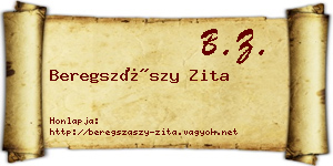 Beregszászy Zita névjegykártya